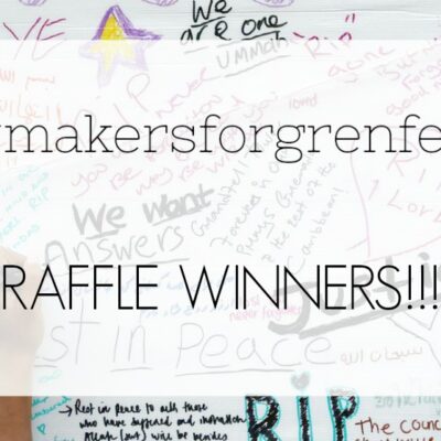 Makers for Grenfell: Raffle Winners Announced…!!!